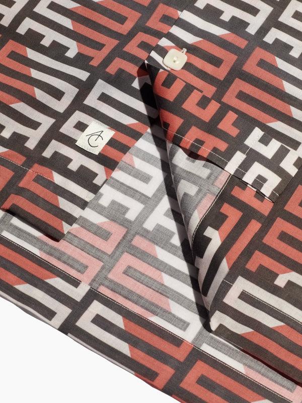 Armando Cabral LUKAS Short Sleeve Shirt In Noir/Vermelho