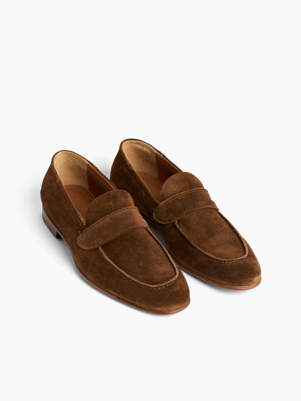 Armando Cabral MORTON Suede Slip-on Loafer In Caramel
