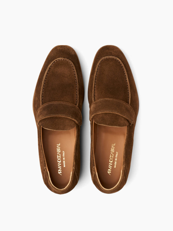 Armando Cabral MORTON Suede Slip-on Loafer In Caramel