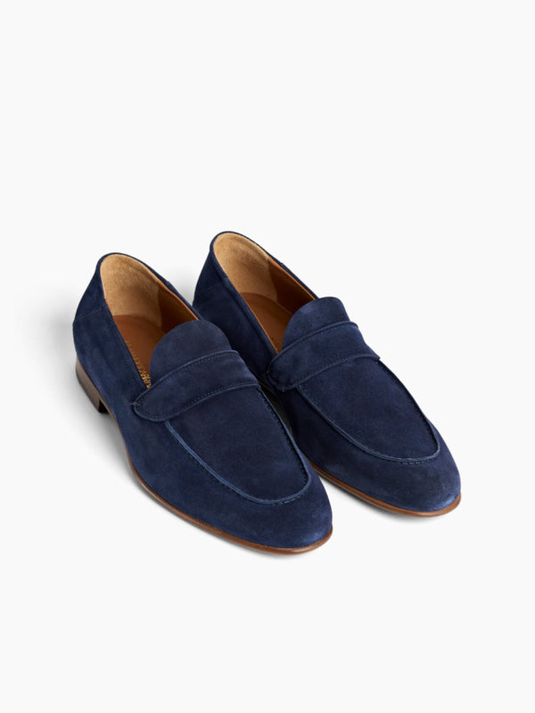 Armando Cabral MORTON Suede Slip-on Loafer In Midnight
