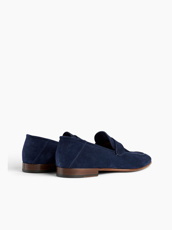 Armando Cabral MORTON Suede Slip-on Loafer In Midnight