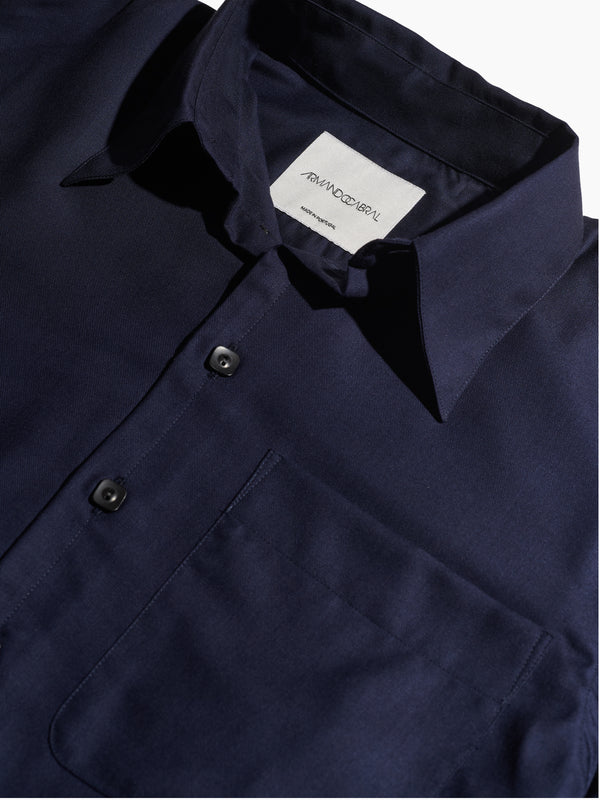 Armando Cabral RICARDO Long Sleeve Point Collar Shirt
