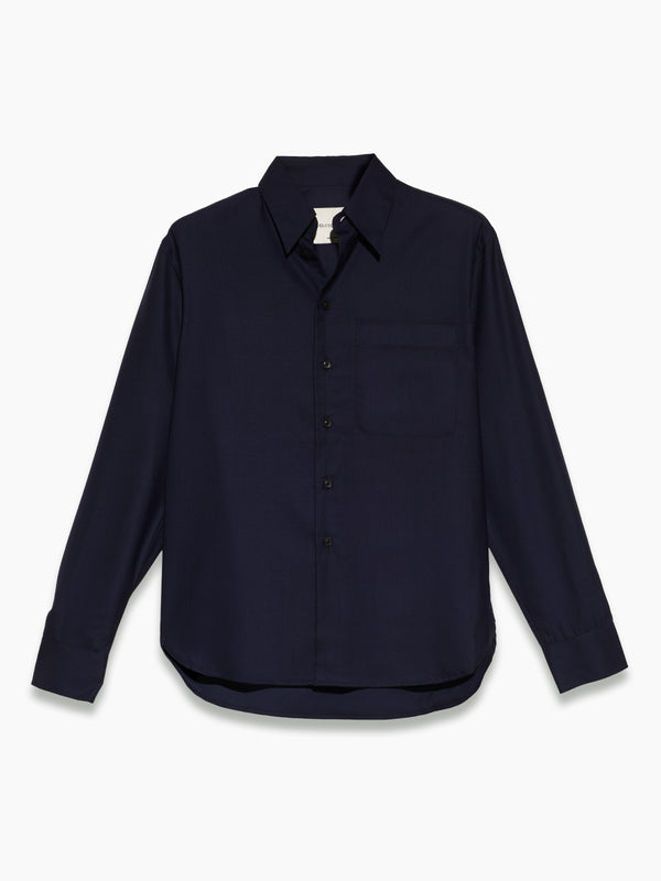 armando cabral RICARDO Long Sleeve Point Collar Shirt