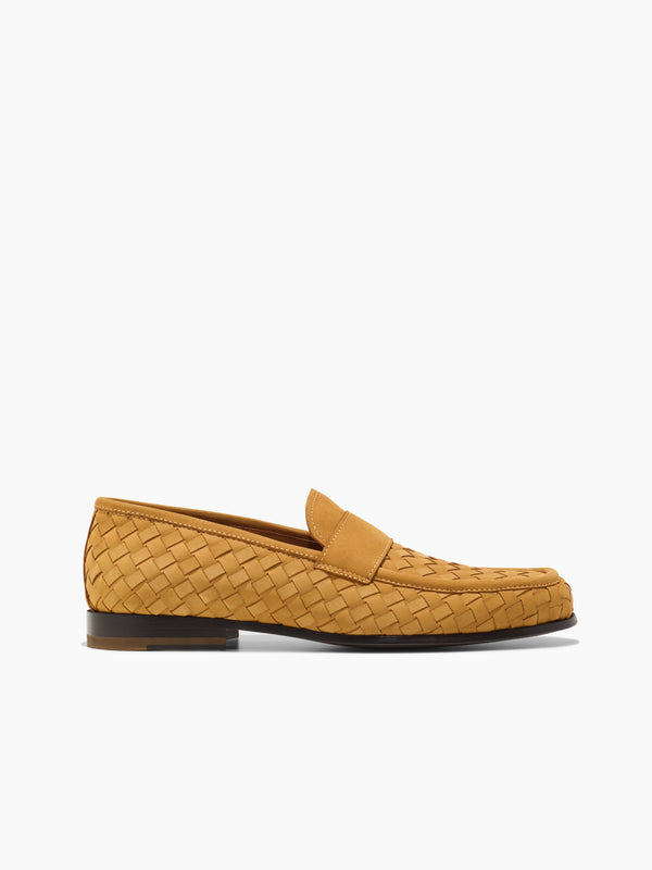 armando cabral SIKASSO Woven Slip-on Loafer in Camel