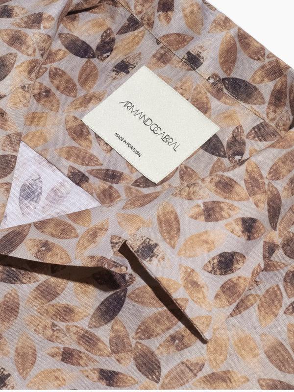 Armando Cabral WILLIE Short Sleeve Shirt In Scorched Marrom