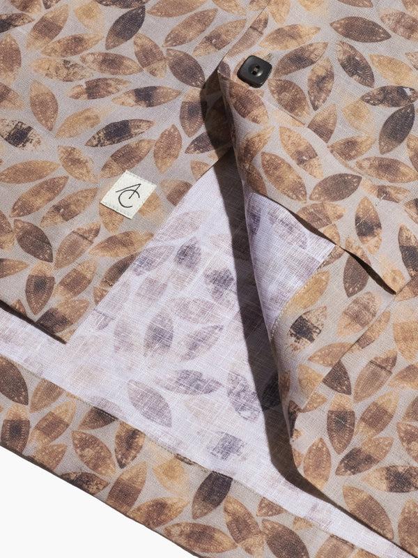 Armando Cabral WILLIE Short Sleeve Shirt In Scorched Marrom