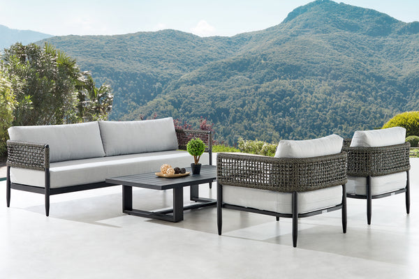armen living Alegria Outdoor 4PC Conversation Set