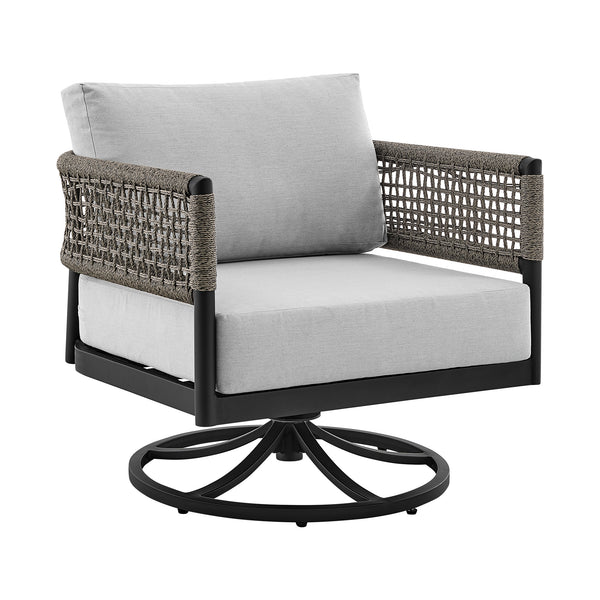 Armen Living Alegria Outdoor Swivel Chair