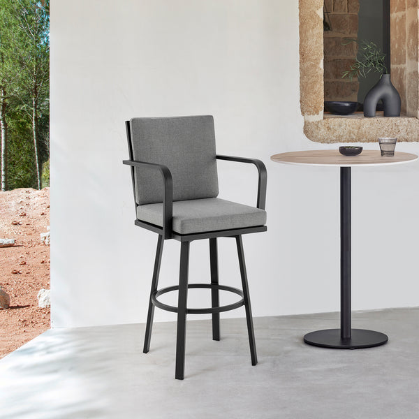 armen living Arnauld Outdoor Bar Stool
