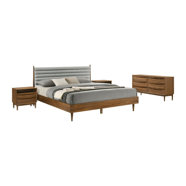 Armen Living Artemio 4 Piece Wood Bedroom Set