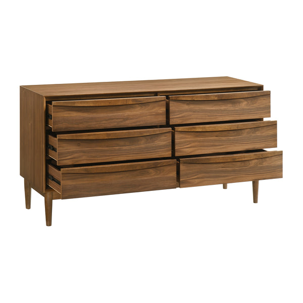 Armen Living Artemio 6 Drawer Wood Dresser