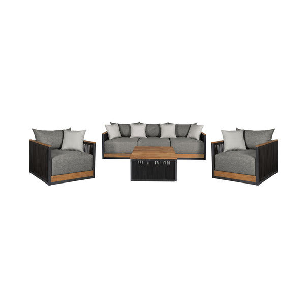 Armen Living Artesia Outdoor Conversation Set