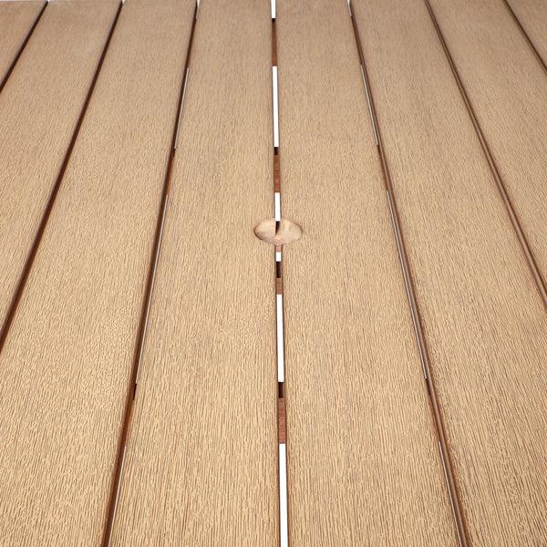 Armen Living Balmor Outdoor Dining Table Square