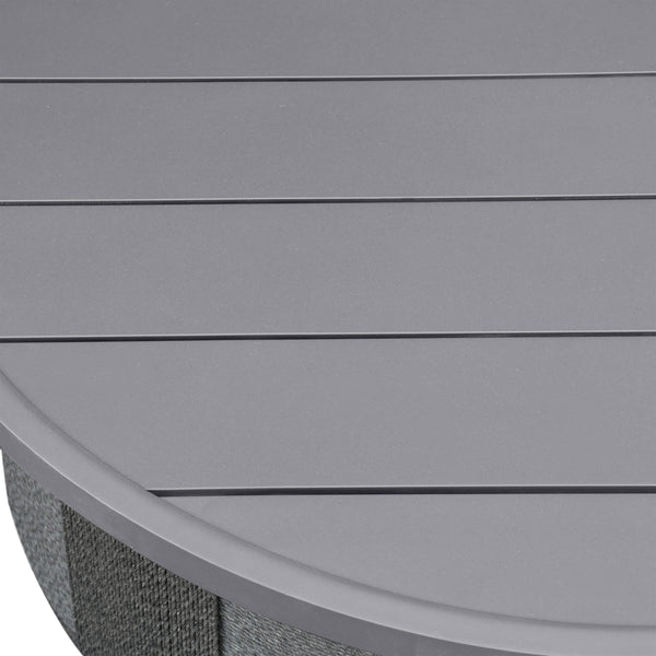 Armen Living Brampton Outdoor Coffee Table Round