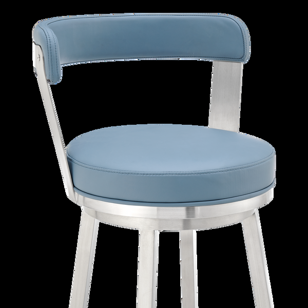Armen Living Bryant Leather Barstool