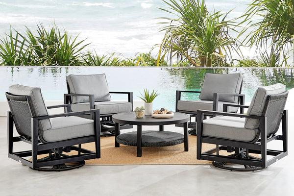 armen living Cayman Outdoor 5PC Conversation Set