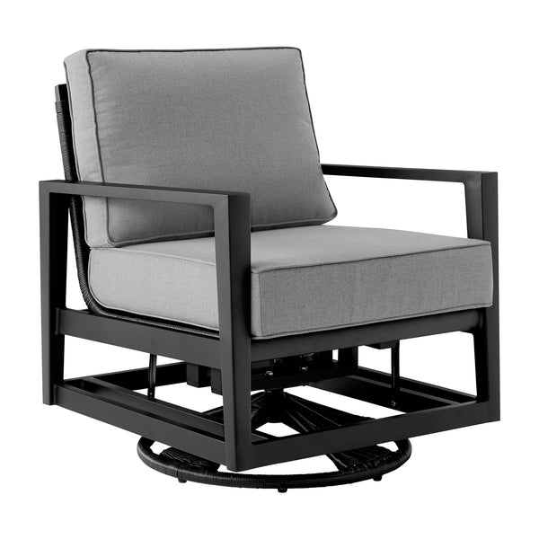 Armen Living Cayman Outdoor Swivel Chair