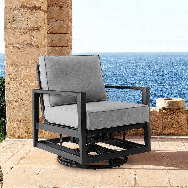 armen living Cayman Outdoor Swivel Chair