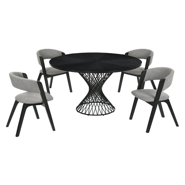 Armen Living Cirque& Rowan Dining Set