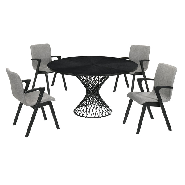 Armen Living Cirque& Varde Dining Set