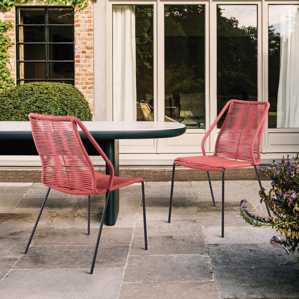 Armen Living Clip Outdoor Dining Chair