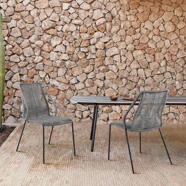 Armen Living Clip Outdoor Dining Chair