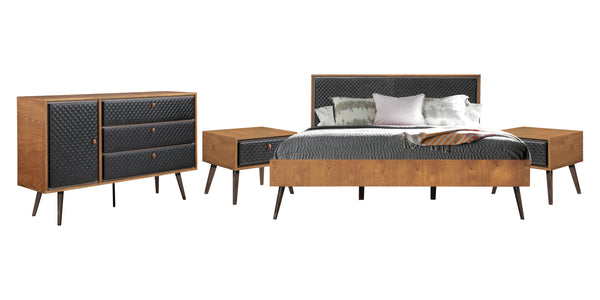 Armen Living Coco 4pc Bedroom Set