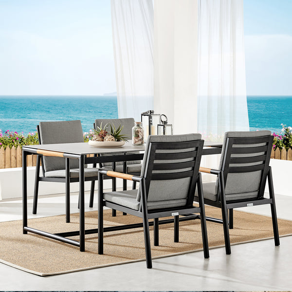 Armen Living Crown Outdoor Dining Table