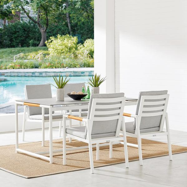 Armen Living Crown Outdoor Dining Table