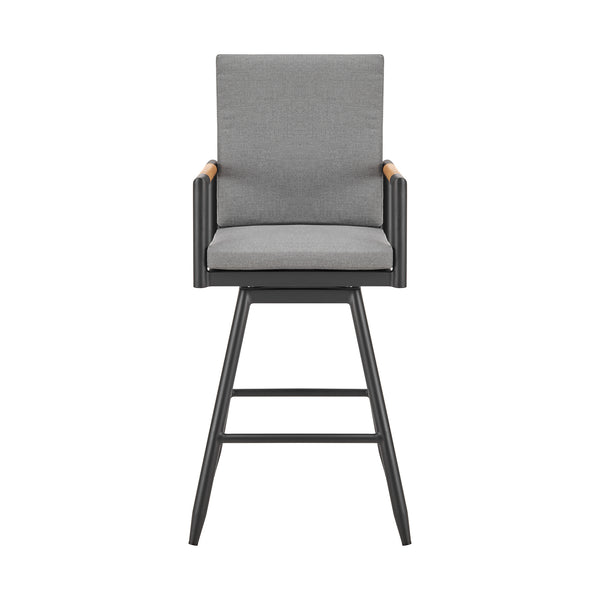 Armen Living Crown Swivel Outdoor Bar Stool