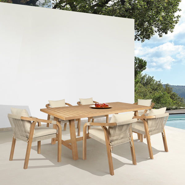 armen living Cypress 7-Piece Outdoor Dining Set