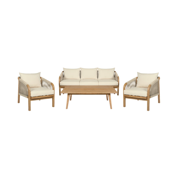 Armen Living Cypress Outdoor Conversation Set