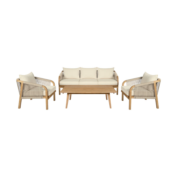 Armen Living Cypress Outdoor Conversation Set
