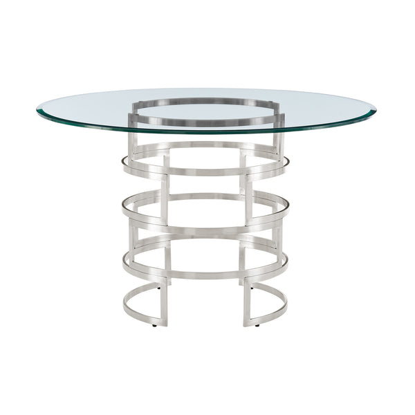 Armen Living Diaz Contemporary Round Dining Table