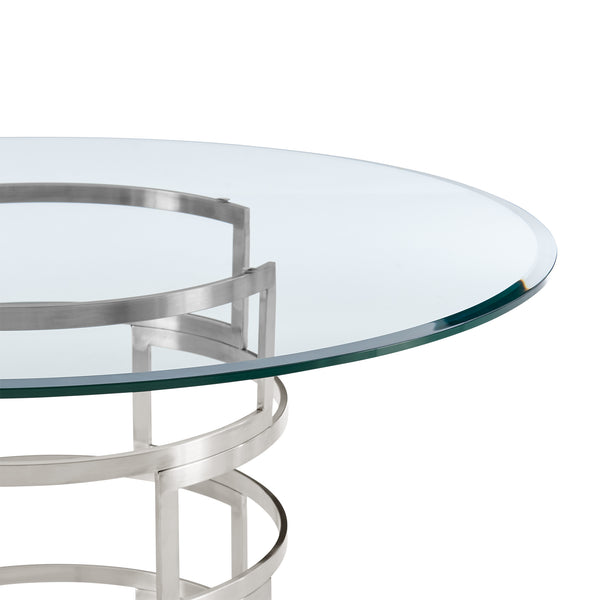 Armen Living Diaz Contemporary Round Dining Table