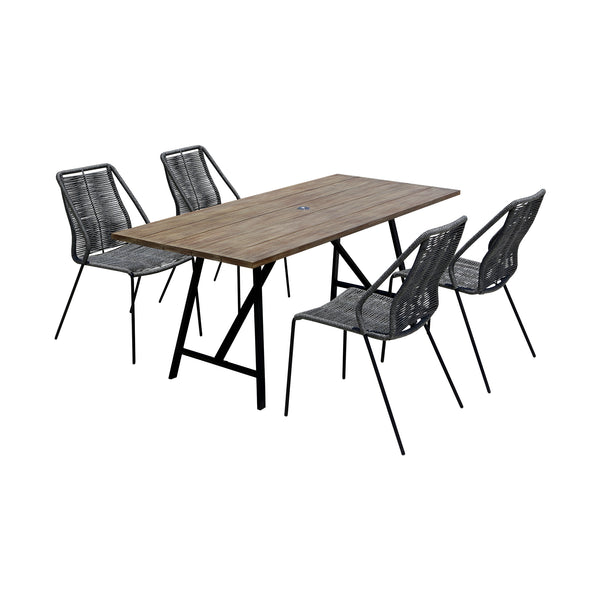 Armen Living Frinton & Clip Outdoor Dining Set