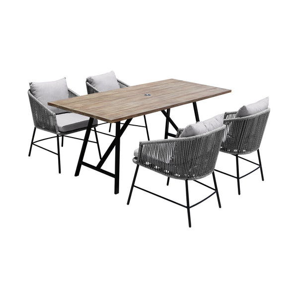 Armen Living Frinton & Ditas Outdoor Dining Set