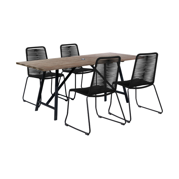 Armen Living Frinton & Shasta Outdoor Dining Set