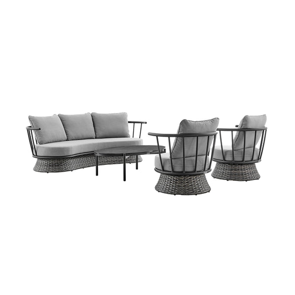 Armen Living Giotto Outdoor Conversation Set