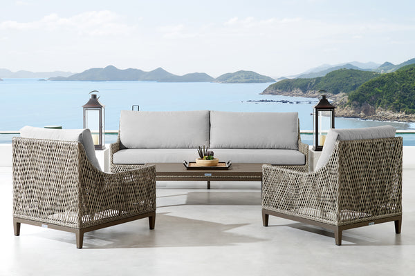 armen living Grenada Outdoor 4PC Conversation Set