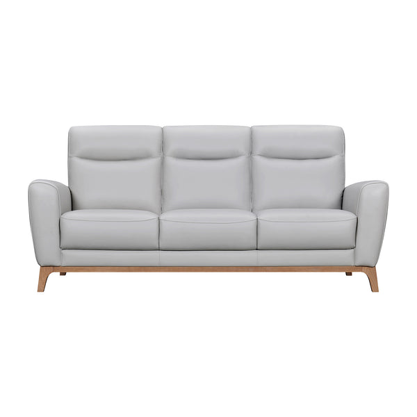 Armen Living Greyson 83 In. Leather Sofa