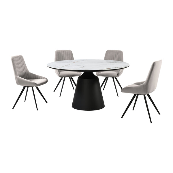 Armen Living Knox And Alison 5 Piece Dining Set