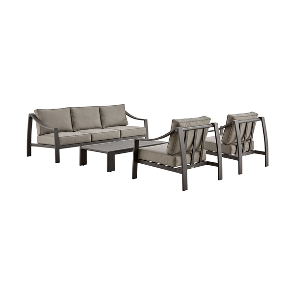 Armen Living Koda Outdoor Conversation Set