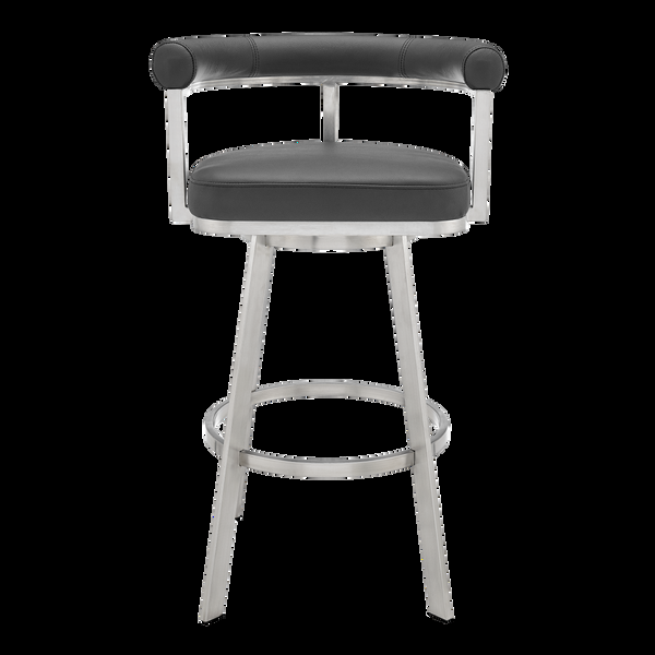 Armen Living Magnolia Leather Barstool