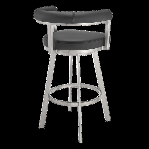 Armen Living Magnolia Leather Barstool