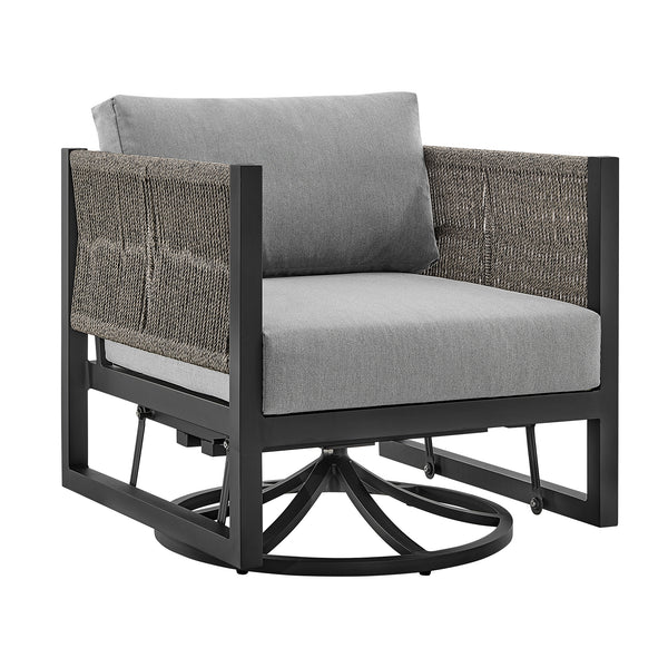Armen Living Mareike Outdoor Swivel Chair
