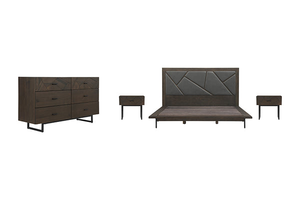 Armen Living Marquis 4 Piece Bedroom Set