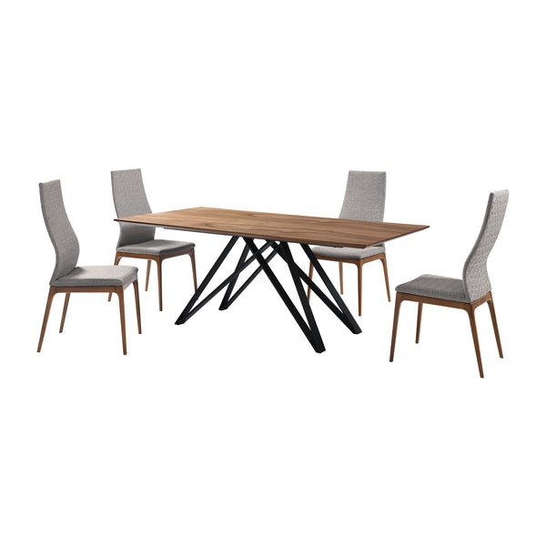 Armen Living Modena And Parker 5 Piece Dining Set