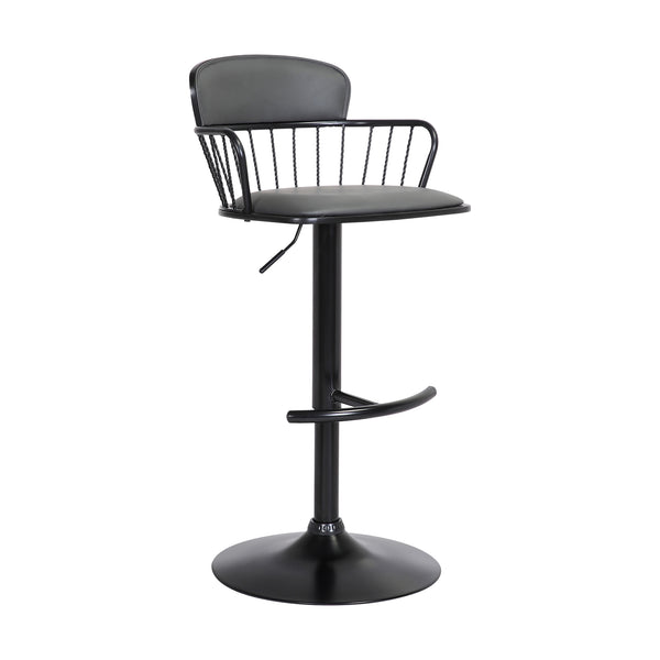 Armen Living Nash Upholstered Adjustable Barstool