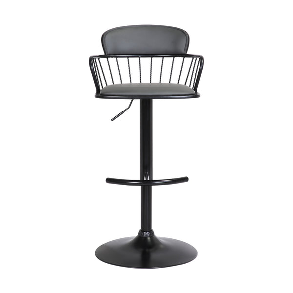 Armen Living Nash Upholstered Adjustable Barstool